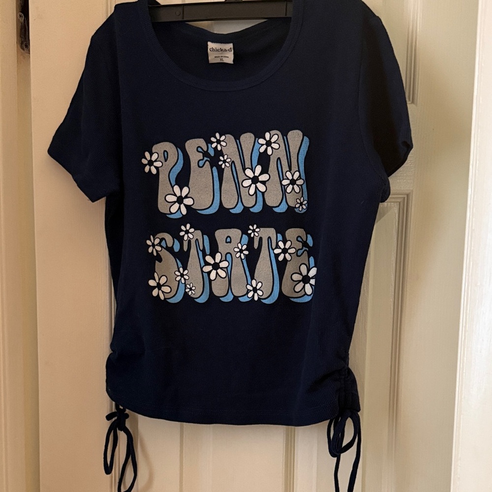 ChicSoul Navy Blue Graphic Women's Tee